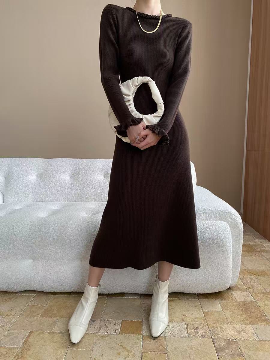 【dress】ニットワンピース  K0657