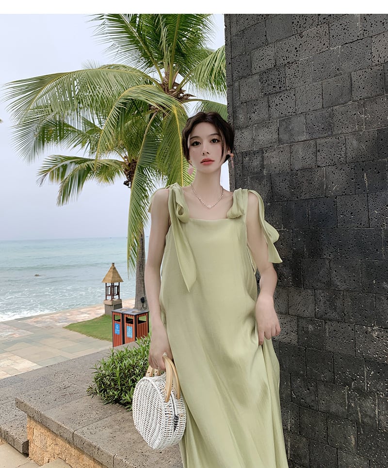 【dress】大人らしい エレガントキャミワンピースオシャレ　M17460