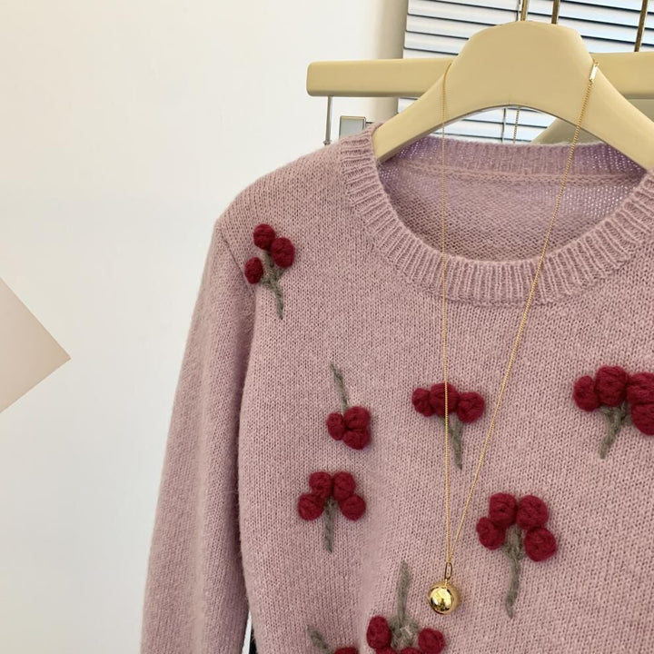 【tops】クルーネックニットセーター　M29253