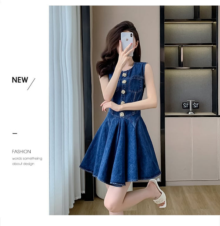 【dress】デニムワンピース　M24566