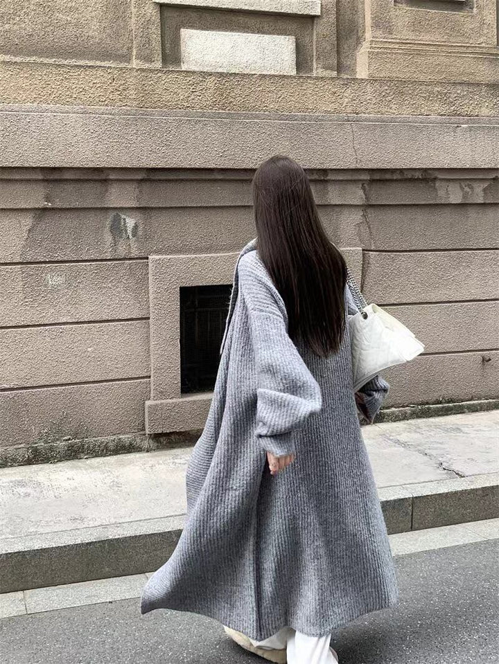 【outer】ロング丈ニットカーデ　M27398