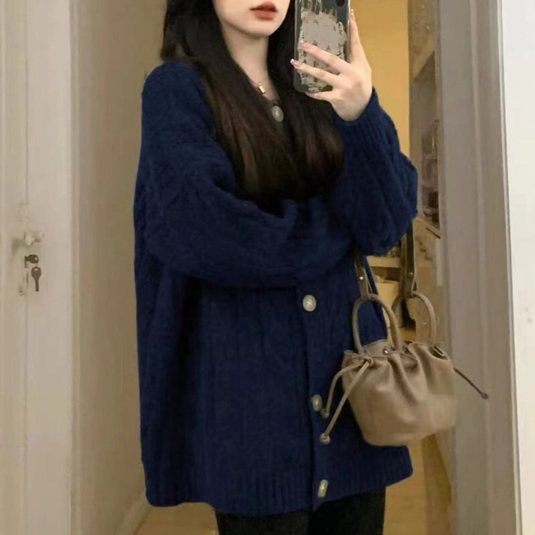 【outer】ニットカーデ　M25383