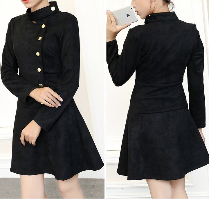 【dress】ボタンデザインワンピース　M18454
