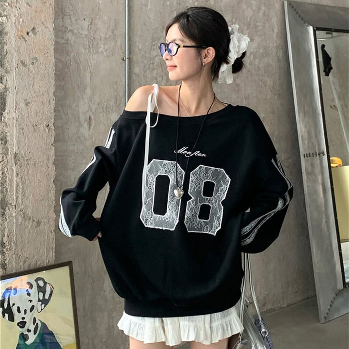 【tops】オフショルダープルオーバー　M26038