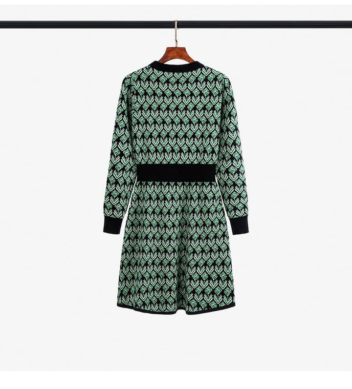 【dress】着回し力抜群エレガントニットワンピース　M17492
