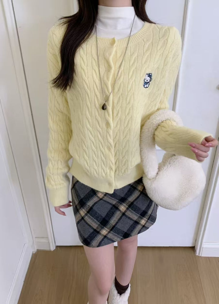 【outer】ニットカーディガン　K0674
