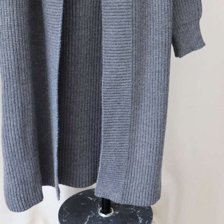 【outer】ロング丈ニットカーデ　M27043