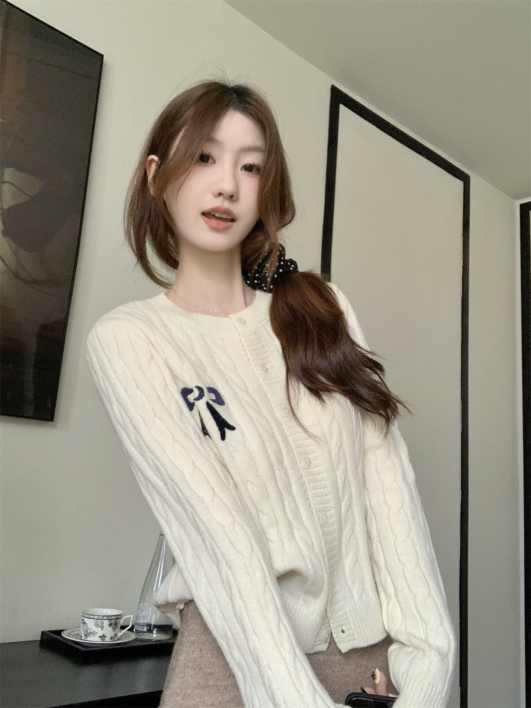 【outer】ニットカーデ　M26922