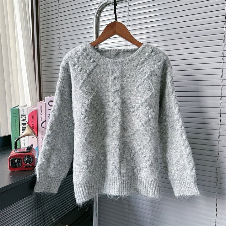 【tops】クルーネックニットセーター　M26390