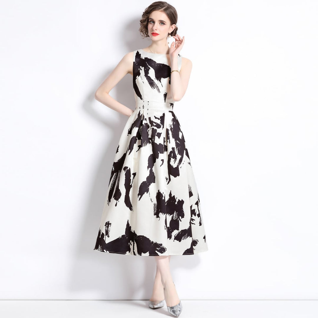 【dress】人気上昇中 ファッションノースリーブワンピース　M17449