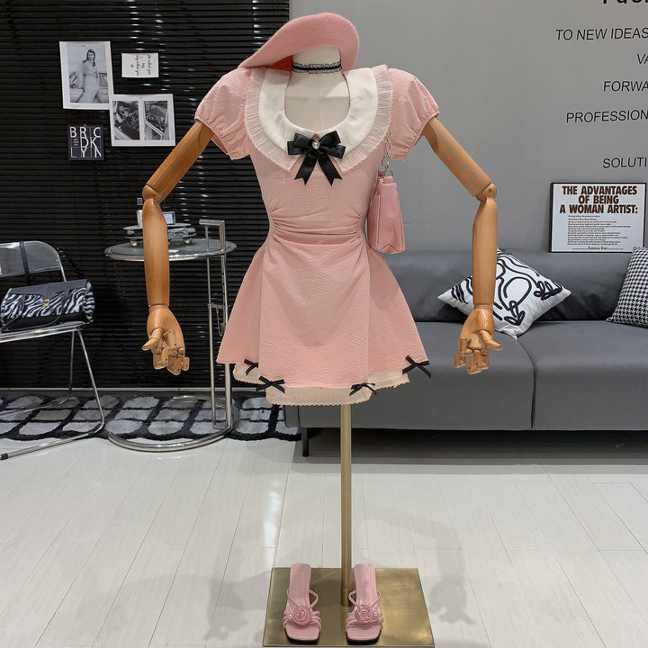 【dress】リボン付きワンピース　M25275