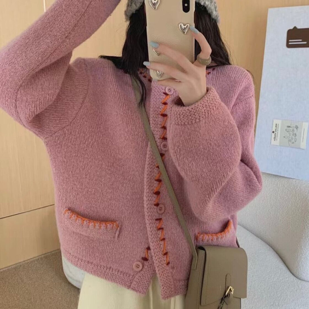 【outer】ニットカーデ　M28073