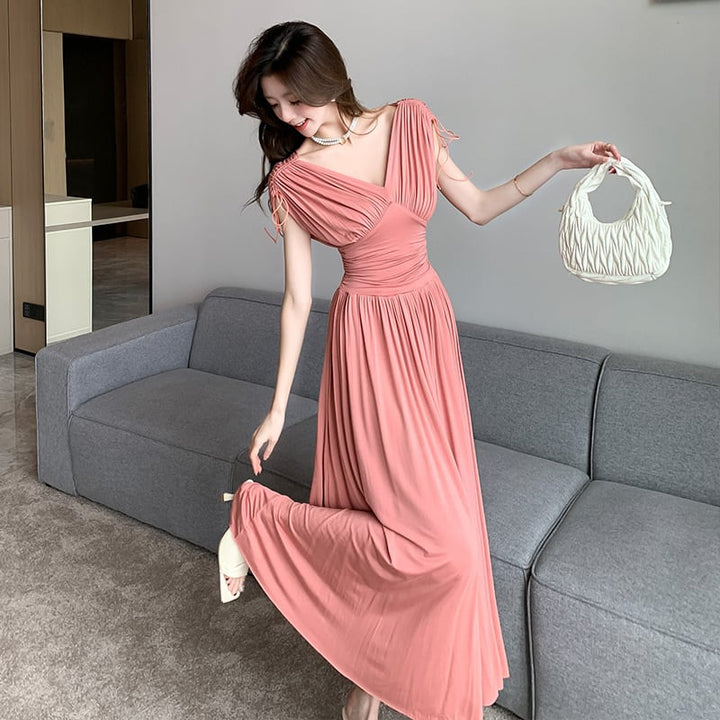 【dress】Vネックワンピース　M24966