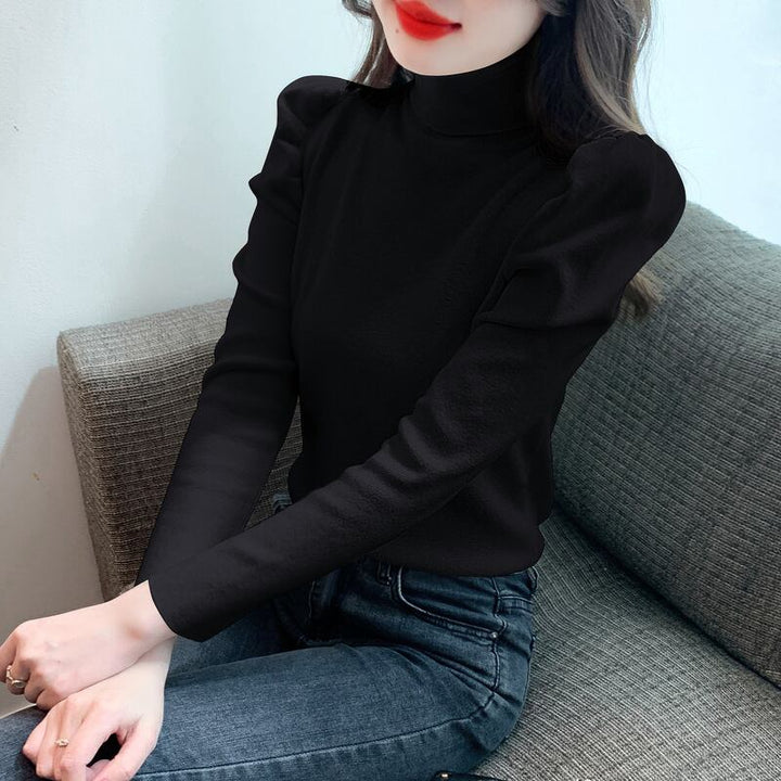 【tops】ハイネックニットプルオーバー　M19041