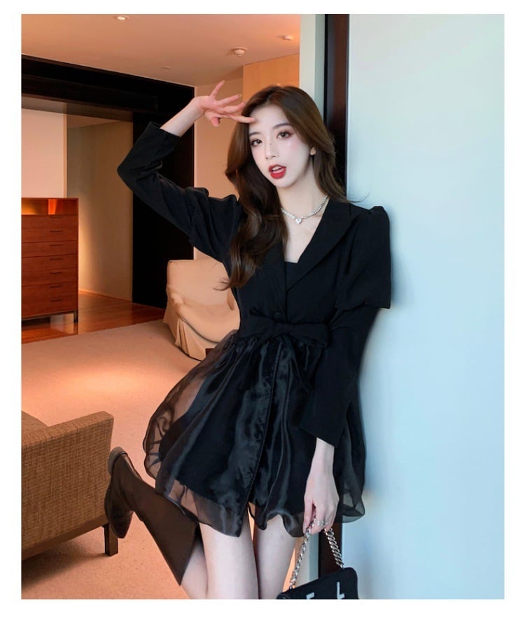 【dress】おしゃれ度高まるエレガントデートワンピース　M17423