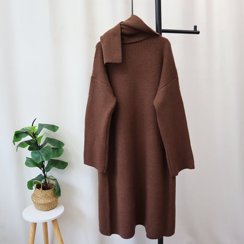 【outer】ロング丈ニットカーデ　M26619