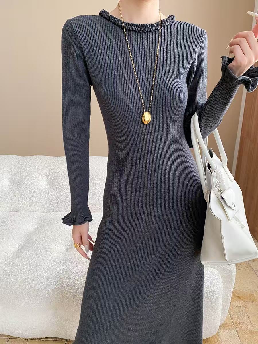 【dress】ニットワンピース  K0657