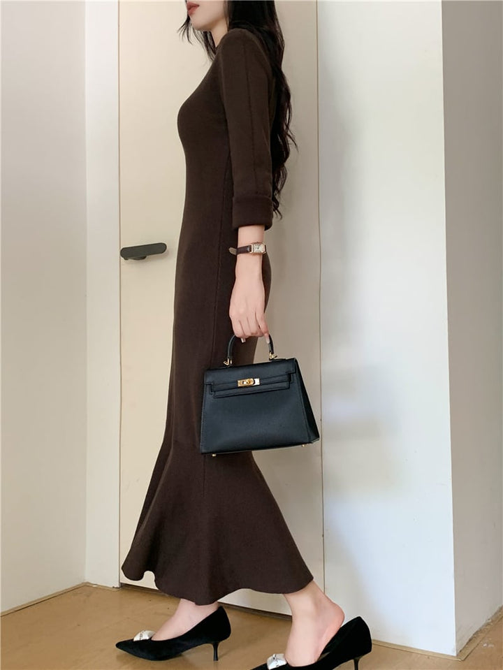 【dress】マーメイドニットワンピース　M26996