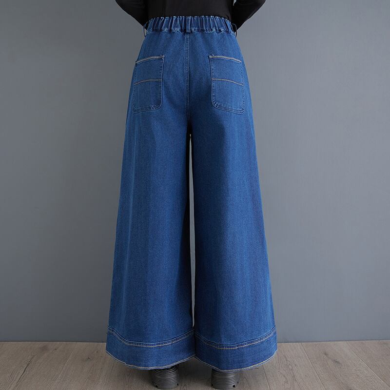 【bottoms】デニムワイドパンツ　M29432