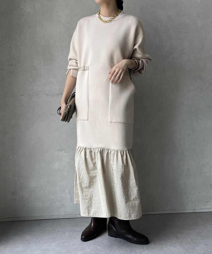 【dress】フレアドッキングカジュアルワンピース　N2899