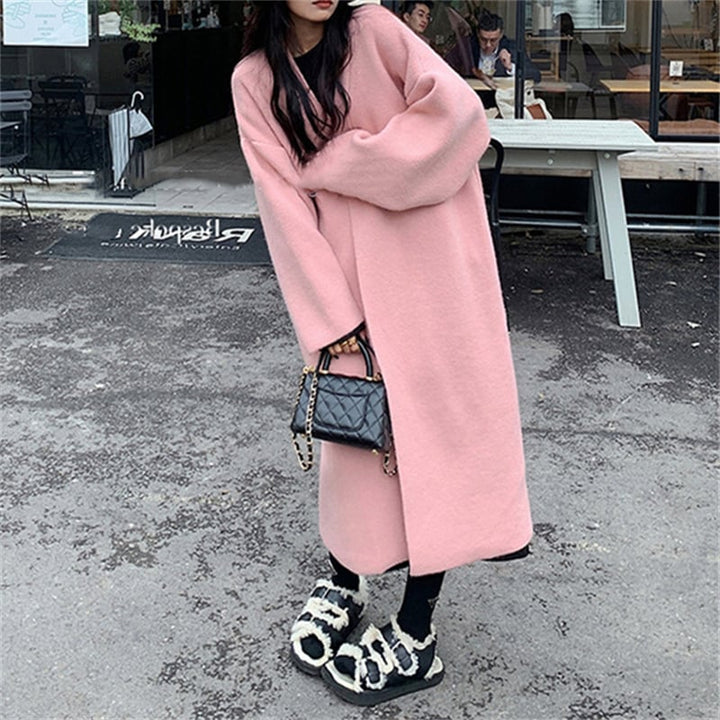 【outer】ロング丈ニットカーデ　M18409