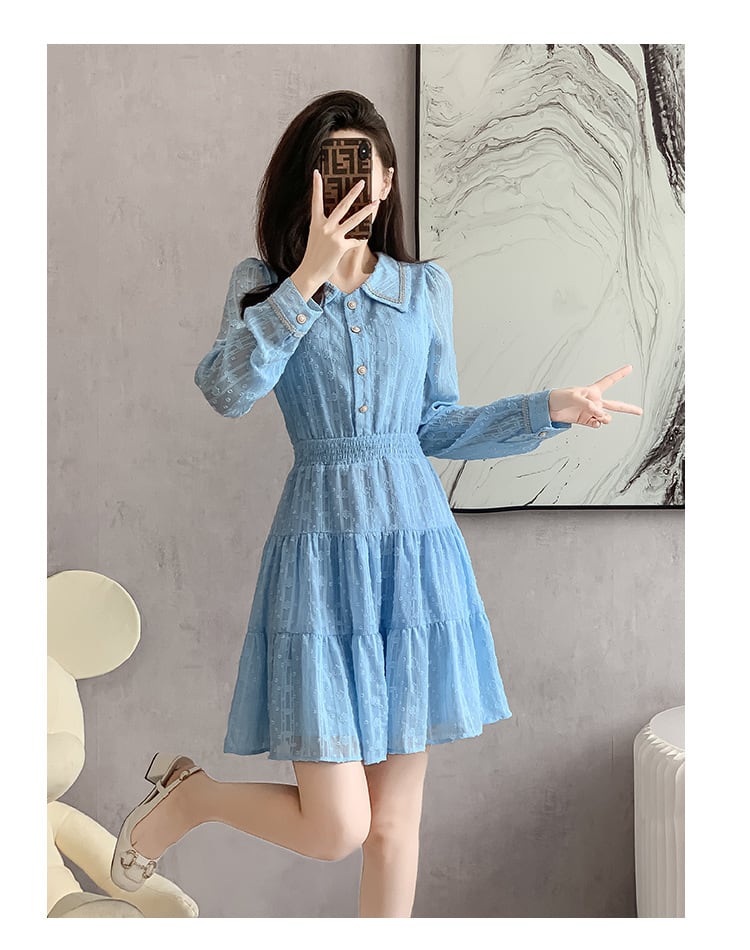 【dress】大人らしい エレガントデートワンピースおしゃれ　M17274