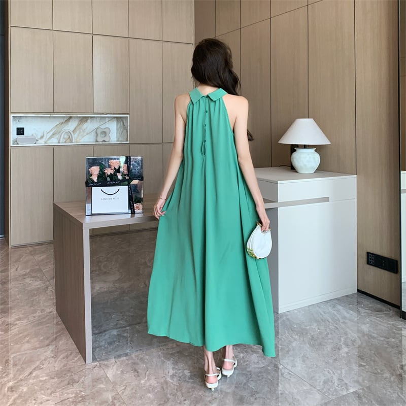【dress】おしゃれ大人気ノースリーブデートワンピース　M17072