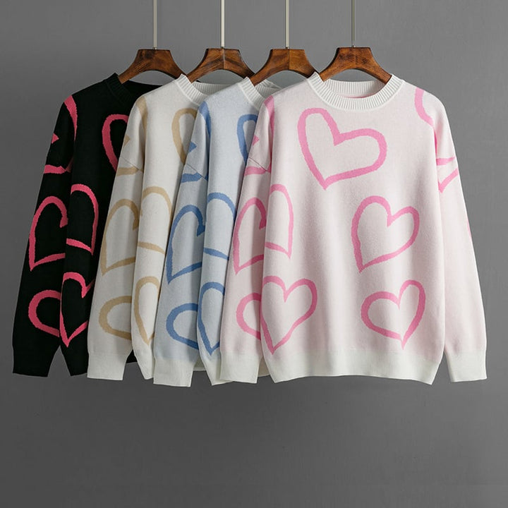 【tops】クルーネックニットセーター　M17833