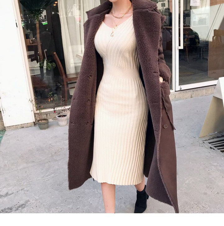 【dress】Vネックワンピース　M18984