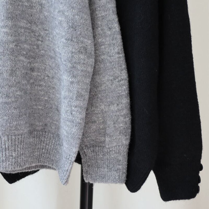【tops】ボタンデザインニットセーター　M27817