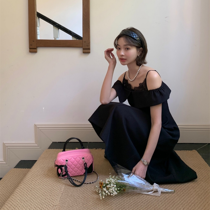 【dress】レースドッキングキャミワンピース  N3568