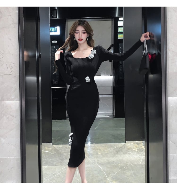 【dress】ニットワンピース　M18334