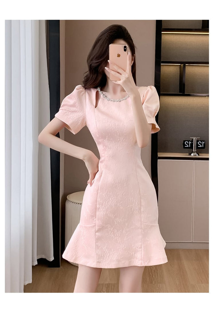 【dress】ビジューワンピース　M24453