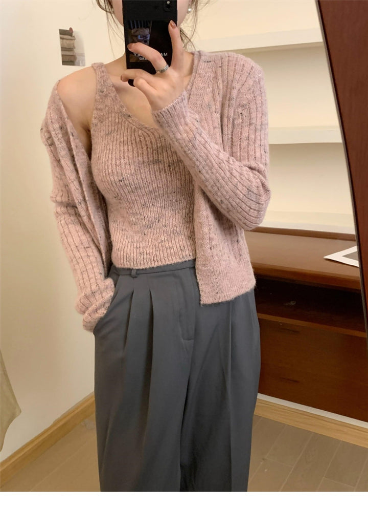 【set】ニットデザインアンサンブル　M18097