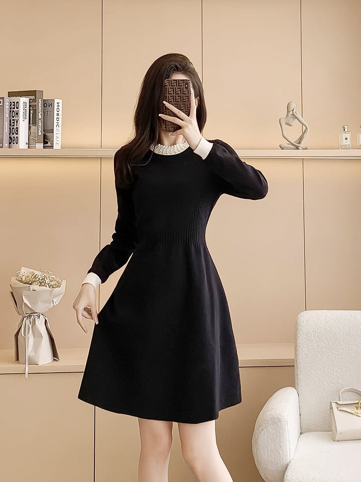 【dress】輝いて超人気 ! エレガントニットワンピース　M17472