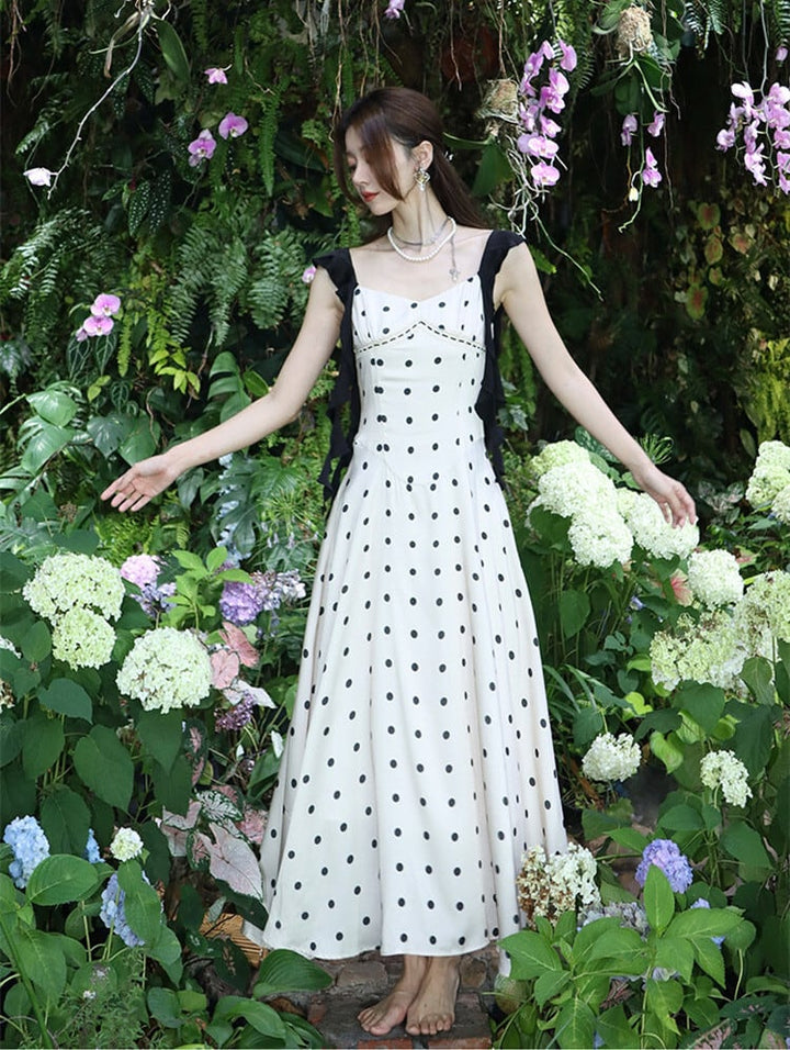【dress】ドット柄キャミワンピース　M24759