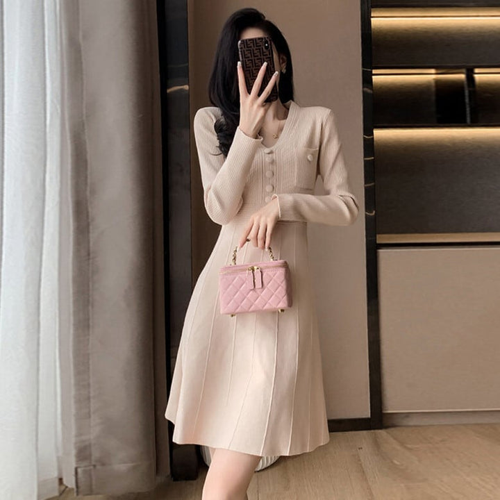【dress】ニットワンピース　M21353