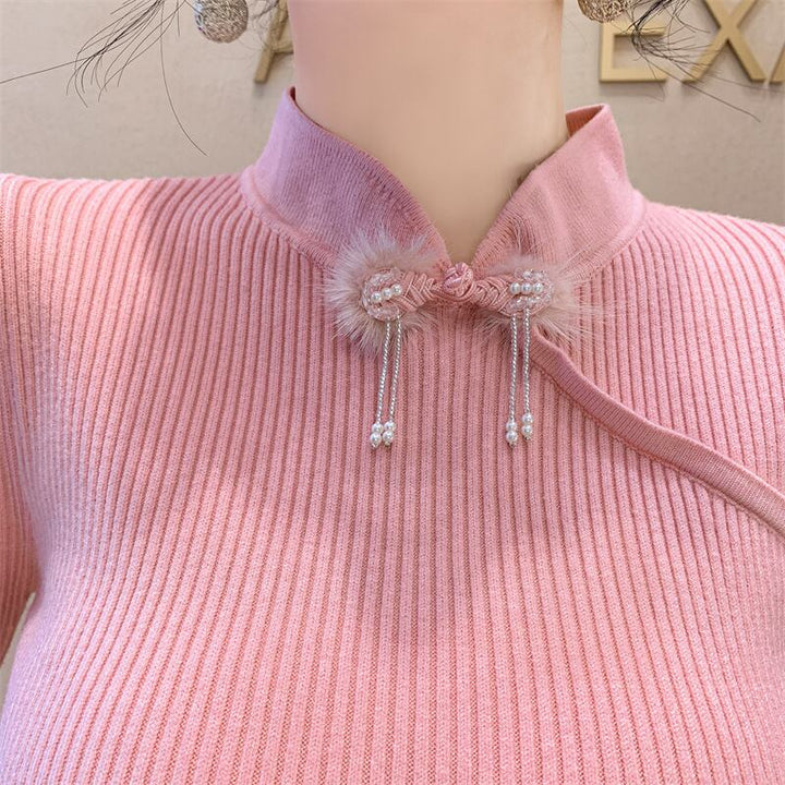 【tops】ファーニットトップス　M28218