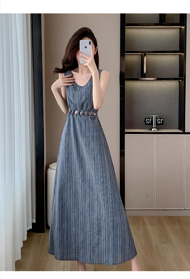 【dress】ノースリーブワンピース　M25098