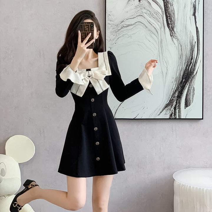 【dress】リボン付きデートワンピース　M27802