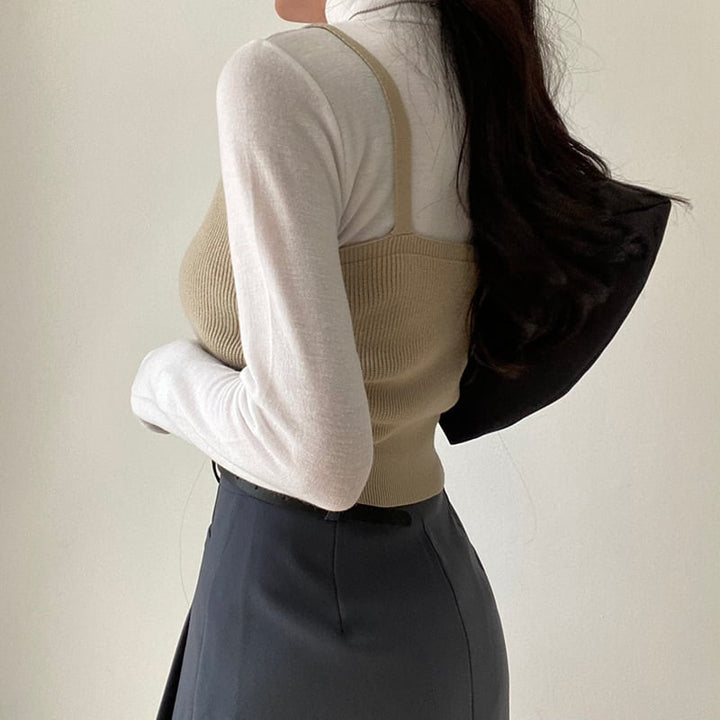 【tops】ニットキャミソール　M26659