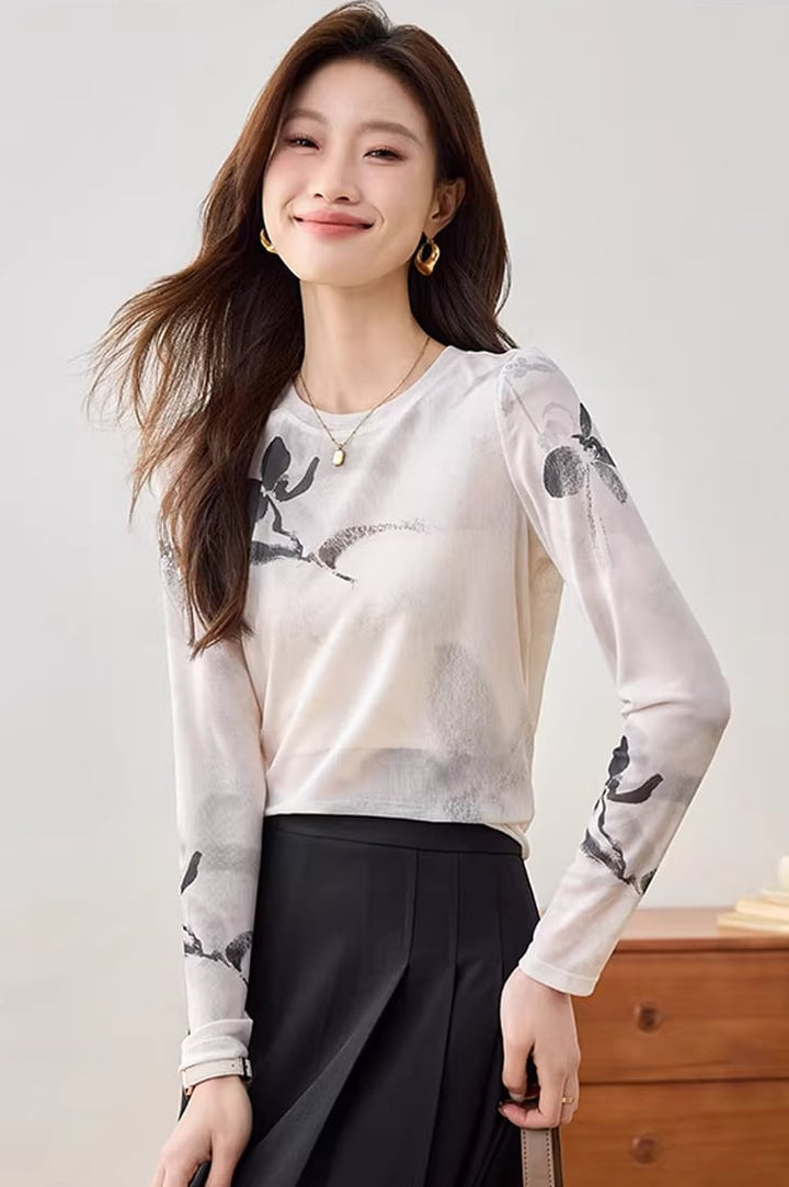 【tops】透け感トップス Q8230