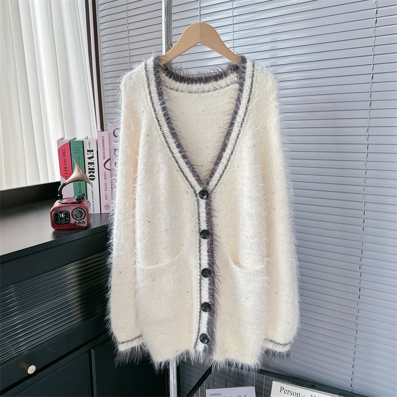 【set】ニットカーデ×ベストワンピースセット　M26789