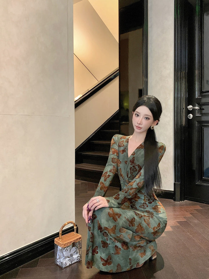 【dress】プリントワンピース　M28123