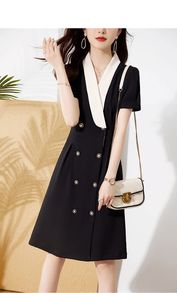 【dress】高級感 chicエレガントデートワンピース着瘦せ　M16831