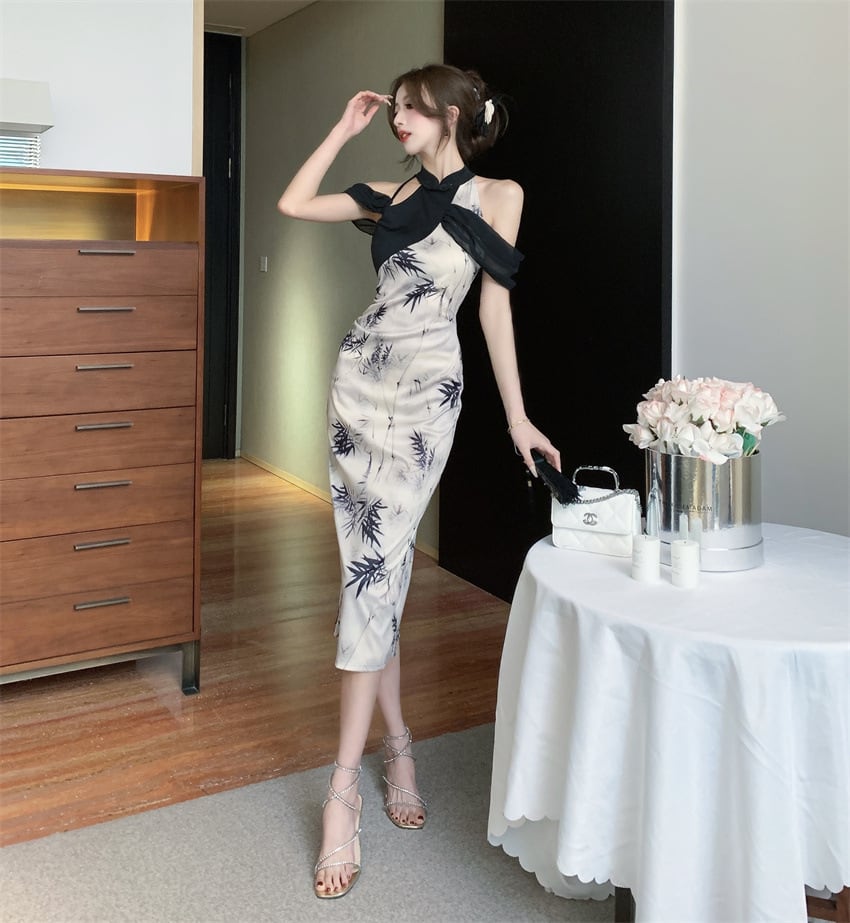 【dress】高級感 エレガントオシャレデートワンピース　M17091