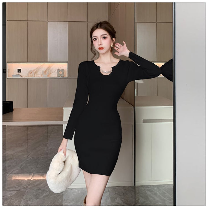 【dress】ニットワンピース　M19089