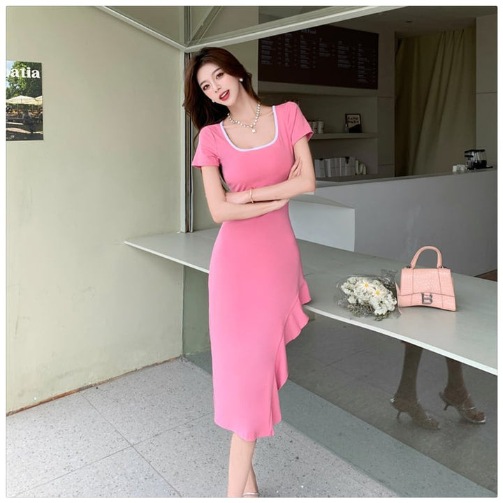 【dress】スリットワンピース　M25117