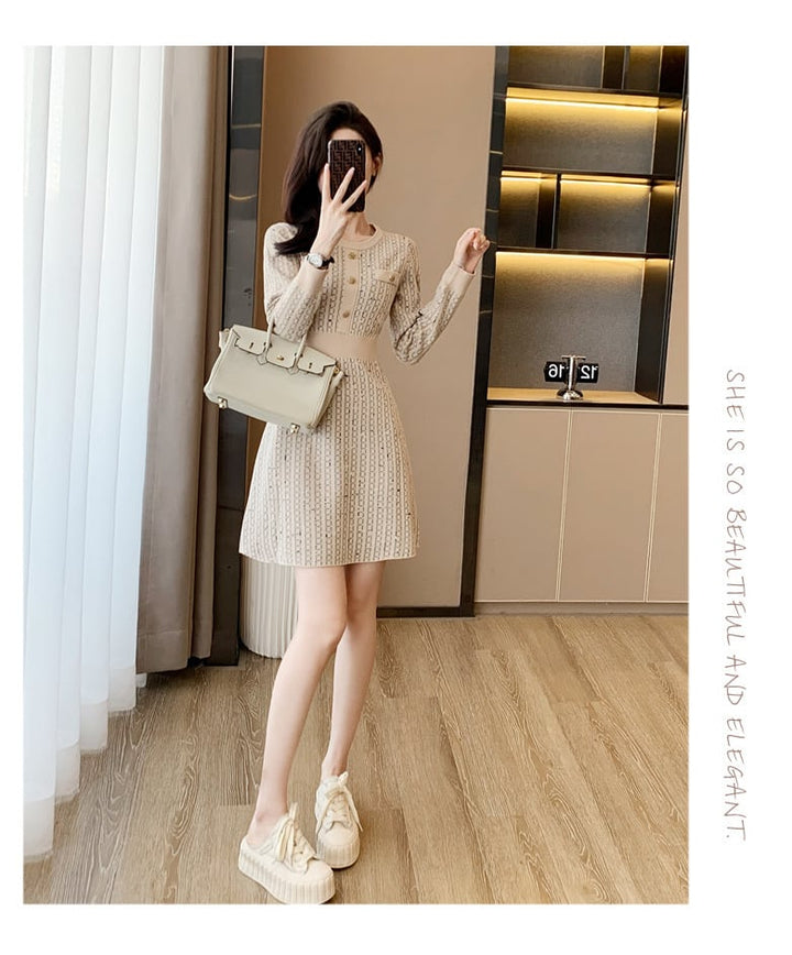 【dress】ニットワンピース　M25459