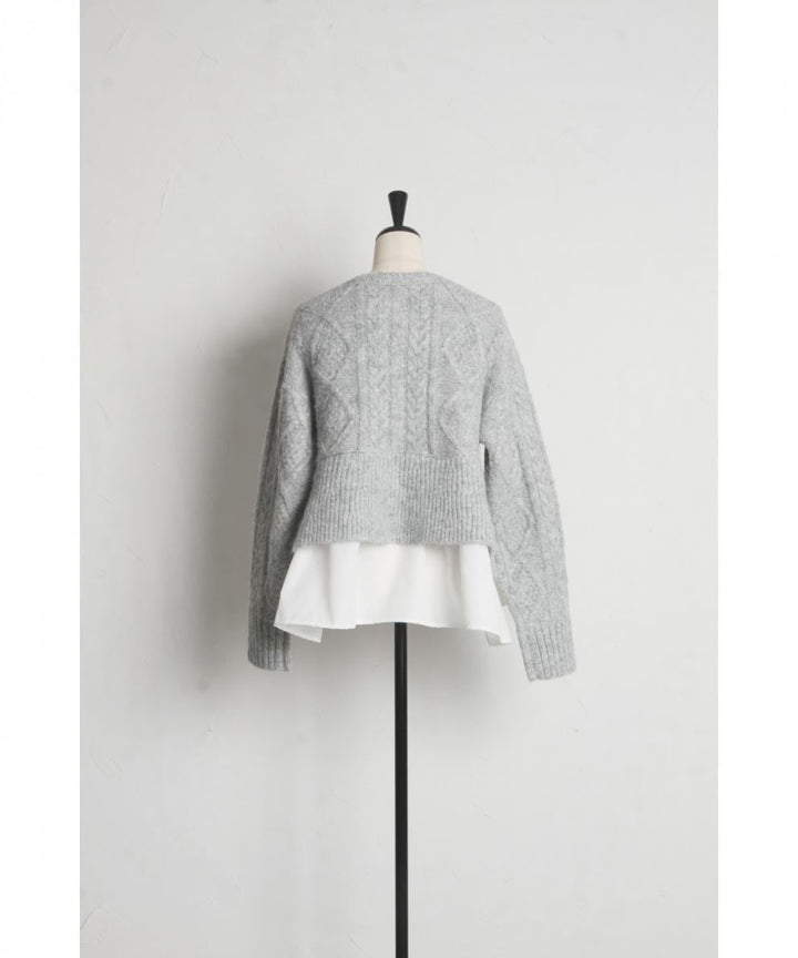 【tops】ドッキングニットセーター　M28784